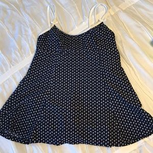 Navy maternity baby doll swimsuit